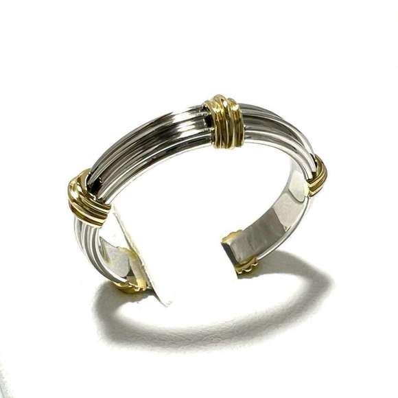 Christian Dior Dior Men's Ring, Combination K18 Yellow Gold, Platinum - Picture 1 of 10